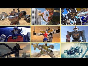 Megazord all transformation swords for Megazord fight 3D model