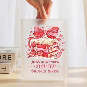 Acrylic Book Vase, Personalized Book Lover Gift, Reader Decor, Just One More Chapter Vase, Bookish Home Decor - Etsy