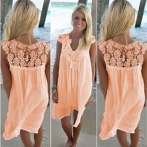 1.2M views · 4.6K reactions | Summer Lace-Paneled Chiffon Loose Dress 10% Off For New Buyers Shop Now : https://bit.ly/2Kr0Jtm Find More : https://bit.ly/2MvZqXF | MangoFast | Facebook