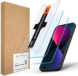 Spigen Tempered Glass Screen Protector Refills [GlasTR EZ FIT Refills] designed for iPhone 14 / iPhone 13 Pro/iPhone 13-2 Pack