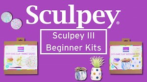 Get started (or encourage someone to start) on a Sculpey polymer clay adventure with two new kits! Choose between making succulent pots or trinket kits - all the supplies you need are included (you just bake them in your home oven) Check them out in this video! https://www.sculpey.com/collections/products-kits?utm_source=fb_page&utm_medium=Sculpey&utm_campaign=publer | Sculpey