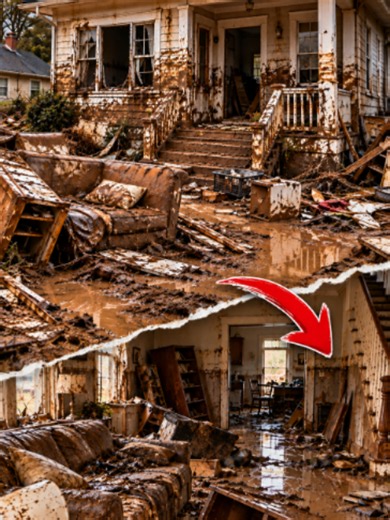 Rebuilding a Flood-Destroyed House in Asheville, North Carolina | Timelapse Would you restore this flood-damaged house or demolish it and start over? Everyone gave up on this flood-ravaged house in Asheville, North Carolina. But the transformation is absolutely unbelievable! 🏚️🏡 After a devastating flood, this house was left covered in thick mud, surrounded by debris, and filled with destroyed furniture. The walls were damaged, the floors were ruined, and the entire property looked beyond repa