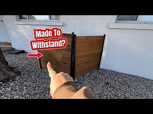 No Dig, No Hassle — The Perfect Cedar Privacy Screen for Pools & AC Units