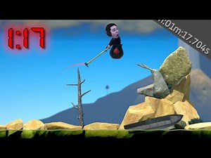 Getting Over It Speedrun In 1 Minute 17 Seconds