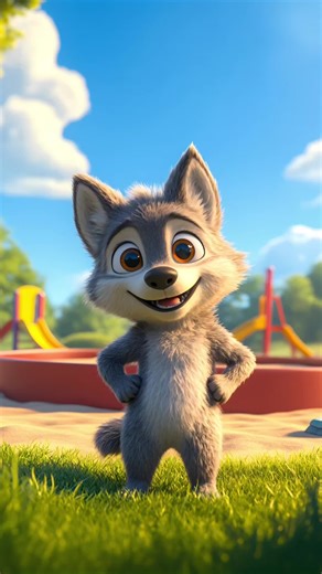 Cute Baby Wolf Highlights for Kids