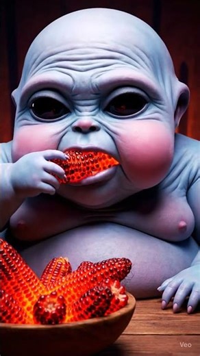 "Asmr mouth sounds | Lava Corn Eating- Ai ASMR #shorts"