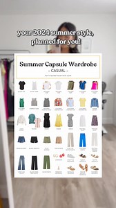 1.4K views | I have a fun casual summer capsule wardrobe with color...