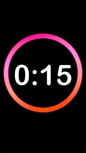 🩷🧡 15 Second Countdown Timer | Clock Ticking Sound & Alarm