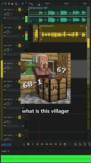 77K views · 330 reactions | Zero use of AI in this masterpiece! Here’s the regular speed version of “What is this villager doing with the crafting table” | Twi Shorts | Facebook