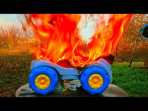 Massive Toy Truck Meltdown! Huge Spectacular Flames Epic Fire Experiment