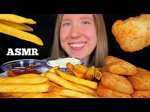 ASMR FISH & CHIPS MUKBANG (No Talking) EATING SOUNDS