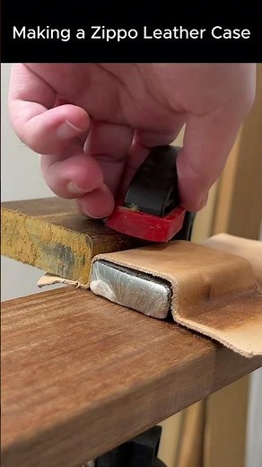 Making a Zippo Leather Case