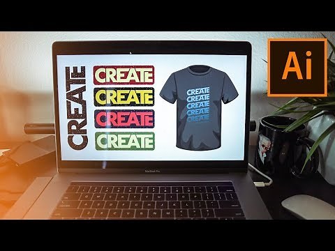 How To Customize Fonts To Make T-shirt Designs - Illustrator Tutorial