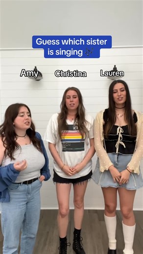 Cimorelli on Instagram: "Which sister do you think is singing!? 😂 #cimorelli #guesswhossinging #singing #singer"