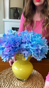 125K views · 1K reactions | How to Make Coffee Filter Hydrangeas!  Transform coffee filters into a stunning bouquet of paper flowers! #craft #spring #homedecor #flowers #paperart | Jeff & Lauren | Facebook