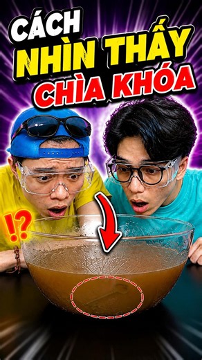 Chìa khóa rơi xuống nước ĐỤC #meovui #funny #khoahoc #ohnoteam