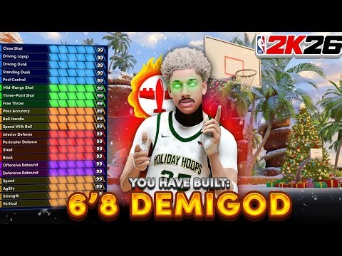 *NEW* BEST DEMIGOD BUILD in NBA 2K26 (0 CAP BREAKERS NEEDED) - BEST BUILD NBA 2K26