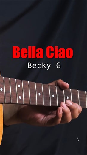 Bella Ciao - Becky G 👹 Guitar Tutorial 🎸 #music #guitar #fyp #hiphop #newmusic