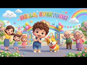 The Hello Song! Learn Polite Greetings with Chuns Chuns | Kids Sing Along & Dance!
