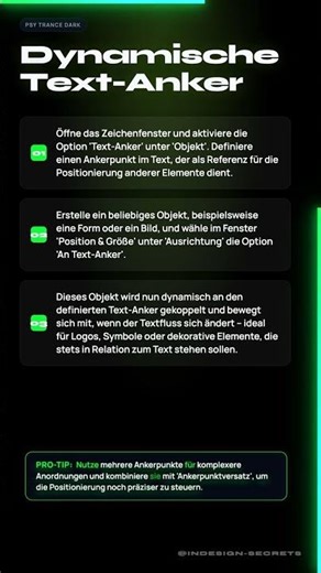 Text-Anker: Dynamische Layouts in InDesign