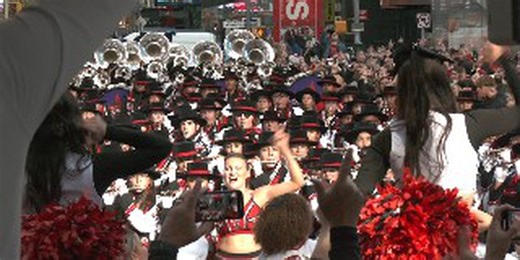 Texas Tech’s Goin’ Band performs across NYC ahead of Macy’s Thanksgiving Day Parade