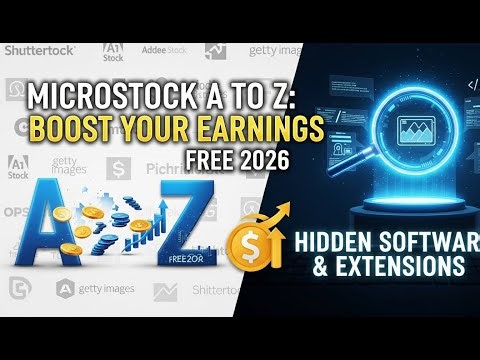 Microstock A to Z Hidden Software and Extension Free 2026 I Boost your earnings