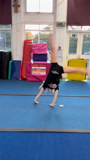 Big well done to Millie on achieving her cartwheel step in tuck at training this week 🙌🎉🩷 | Aerial Tumbling Club