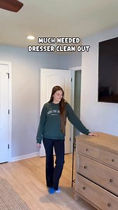 I need to do my closet next 🫣 #declutteryourhome #declutteryourlife #dressercleanout #clothesdecluttering #cleaningmotivation #declutterwithme how to clean out a dresser how to clean a wooden dresser drawer declutter and organize dresser deep declutter dresser decluttering declutter declutter your dresser | Tori Breen