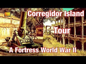 Corregidor Island, a tour of a fortress during World War II, Philippines