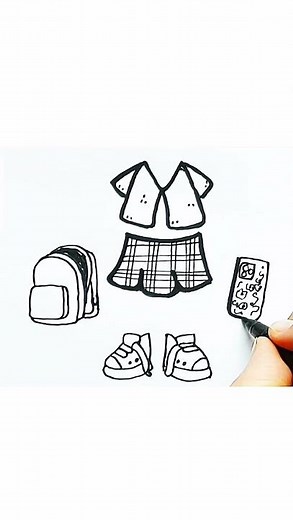 Drawing Toca boca clothes and things
