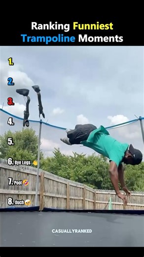 Ranking the Funniest Trampoline Moments😭