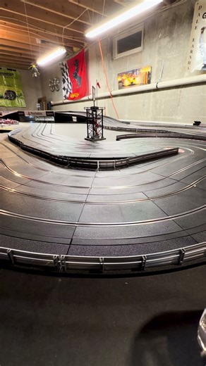 Trans Am Slot Car Racing/Crashing #shorts #slotcars #mustang #cuda #challenger