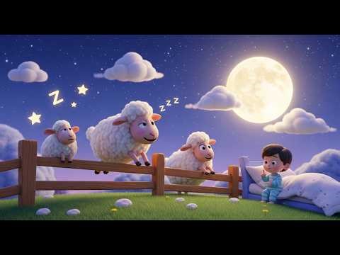 Let’s Count Sheep and Fall Asleep 🐑 | Bedtime Counting Song for Kids | Sleepy Nursery Rhyme
