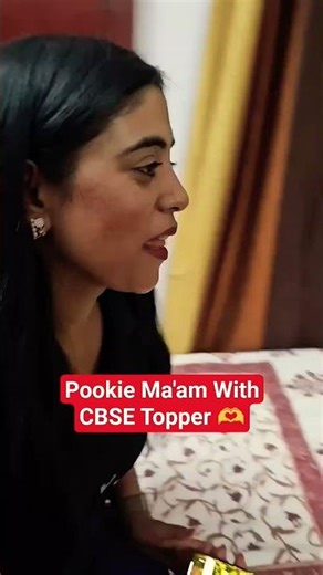 Pookie Ma'am With CBSE Topper❤️#physicswallah #samridhimam #class10 #cbse #topper #pookie #boardexam