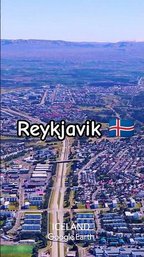 Hidden Reykjavík 🇮🇸 | aerial drone footage - iceland #shorts #travel #drone #iceland