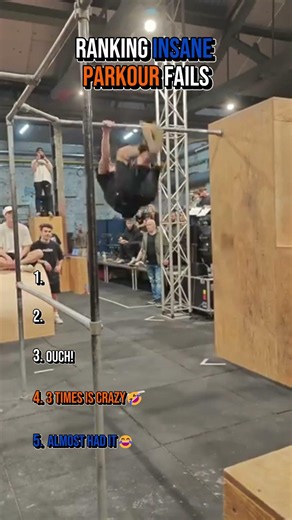 Ranking Insane Parkour Fails😮 #ranking #funny #memes #shorts #parkour #fails