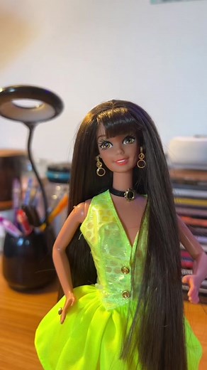 1994 Cut n Style Barbie’s weave came in the mail #barbiedoll