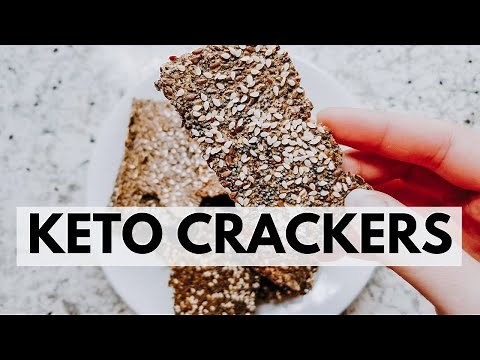 Vegan Keto Flaxseed Crackers | 3 Ingredients | Easy Keto + Ketotarian Recipe