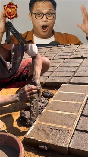 Creative way to make red bricks manually #diy #woodworking #bricks