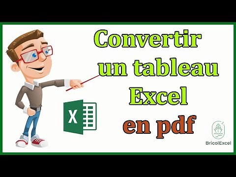 Comment convertir un tableau Excel en pdf