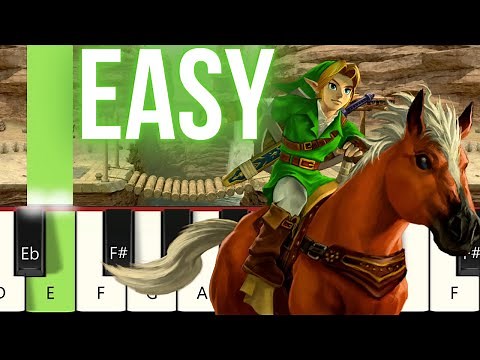 The Legend of Zelda - Gerudo Valley EASY Piano tutorial