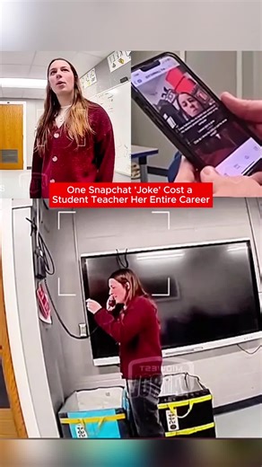 Student teacher arrested after controverstial snapchat post sparks outrage #policefootage #bodycam #lawenforcement #police #cops #news #tiktok