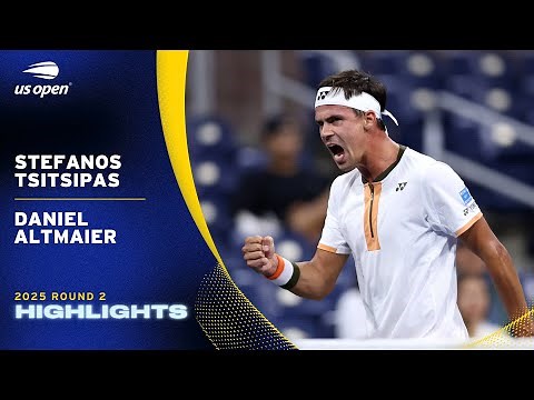 Stefanos Tsitsipas vs. Daniel Altmaier Highlights | 2025 US Open Round 2