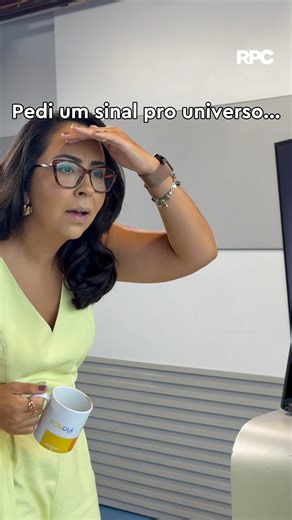 Nós pedimos um sinal... E recebemos essa mensagem 🤭 Então já sabe, né? Hoje o #MeioDiaParaná é com a @helen_anacleto no comando! 📺 A partir de 12h10 pra todo estado, #MeioDiaParaná na telinha da #RPC | RPC