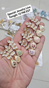 4.5K views · 11 reactions | #Turkish jewelry #KoreanZirconia #Moissanite #polkijewellery And more...... tonight 10 pm EST Short live. AMAZING Collection, best ever prices. Ship free above 99$ to USA, UAE & UK Ship Free above 175$ to Canada & Australia Multiple payments options like Zelle, Venmo, E-transfer, PayPal, Bank Transfer and more. Join in Live and claim ur favorite ones. Whatsapp at +919960825577 Sonali Creations: Since 2005 | Sonali Creations | Facebook