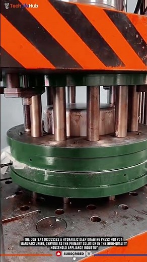 Innovation Deep Drawing: Precision Hydraulic Press, Consistent Pot Shaping, Superior Cookware #tech