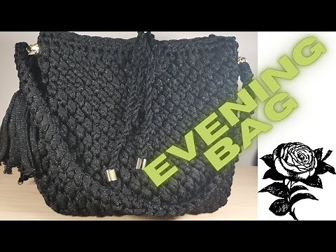 crochet evening handbag / how to crochet evening bag / crochet handbag tutorial