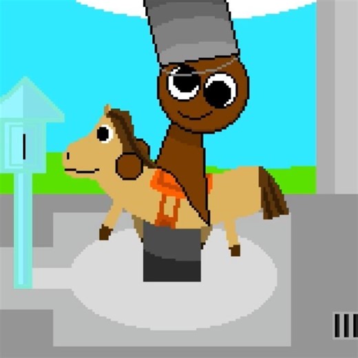 Brud Playing on the Little Horse! Incredibox Sprunki Animation