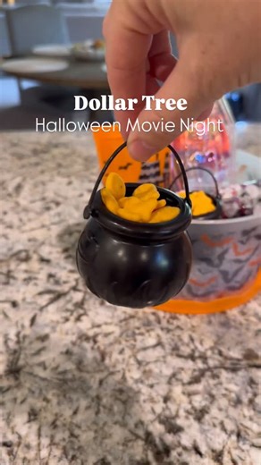 DIY Halloween movie night basket, all from @dollartree ! Creating a spooky night-in with budget friendly finds: Candy, popcorn, drinks & a couple surprises! 🕷️👀 Perfect for a Halloween Party, family night or gift idea! 🎃Let me know in Comments if you would give this to someone or make for your family! 🎃Share this with someone who would love it! 🎃Like this reel ❤️ if you want to see more affordable holiday ideas Thank you so much for being here with me and part of my online family! Every LIK