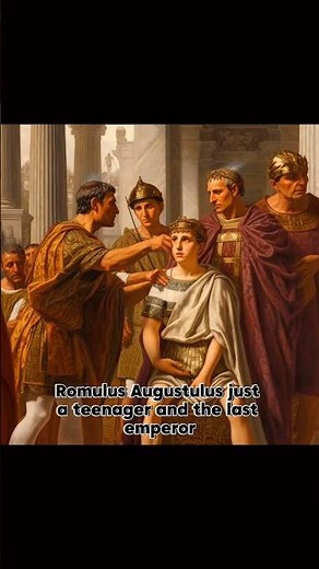 Romulus Augustulus' abdication in 476 AD marked the fall of the Western Roman Empire. #History